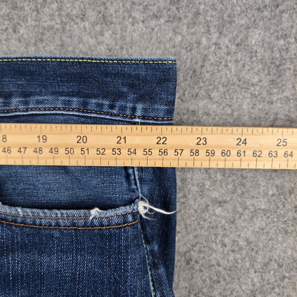 Lucky Brand 361 Vintage Straight Mens 42x32 Blue Denim Jeans Classic Workwear - Picture 9 of 13